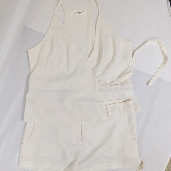 Amanda Uprichard 2 Piece Set in White Large Top Medium Shorts Revolve - Picture 11 of 11